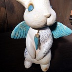 翼の葉影うさぎと小鳥 no.46 white