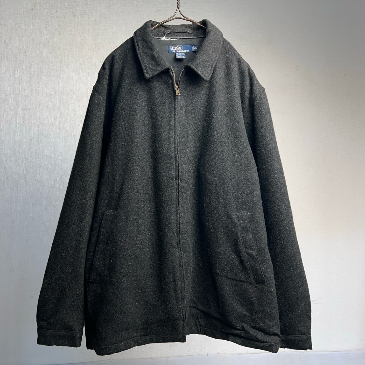 RalphLauren ラルフローレン　3L ウールジャケット　ブルゾン　90s 90's~ Polo by Ralph Lauren Zip Up Wool Jacket 90年代 00年代 ポロ