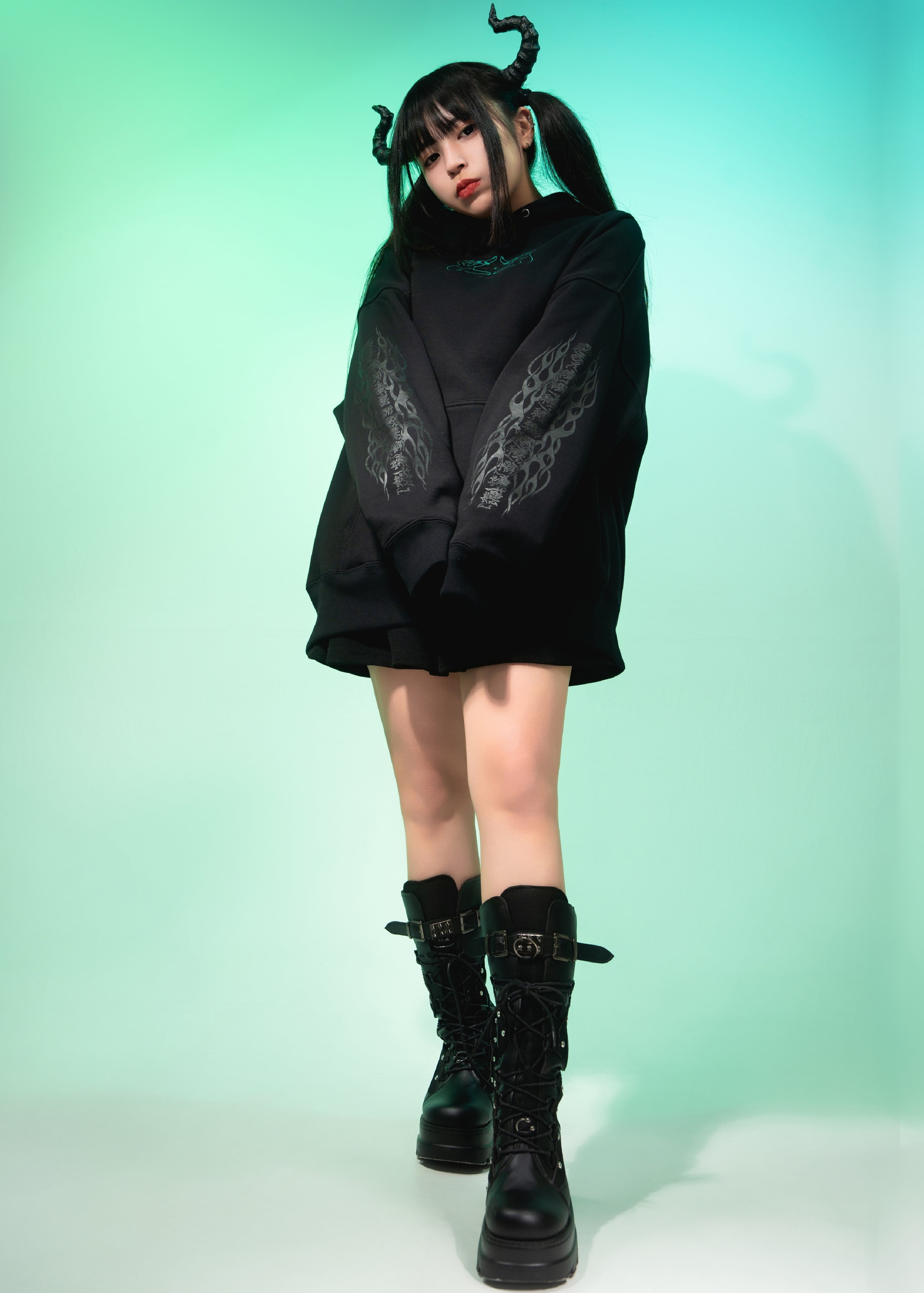 Hoodie 淫魔観音 Black | 東京13零式