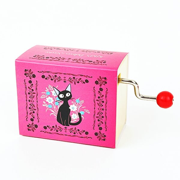 ジブリ 魔女の宅急便(ジジ) フローラル 手巻きオルゴール