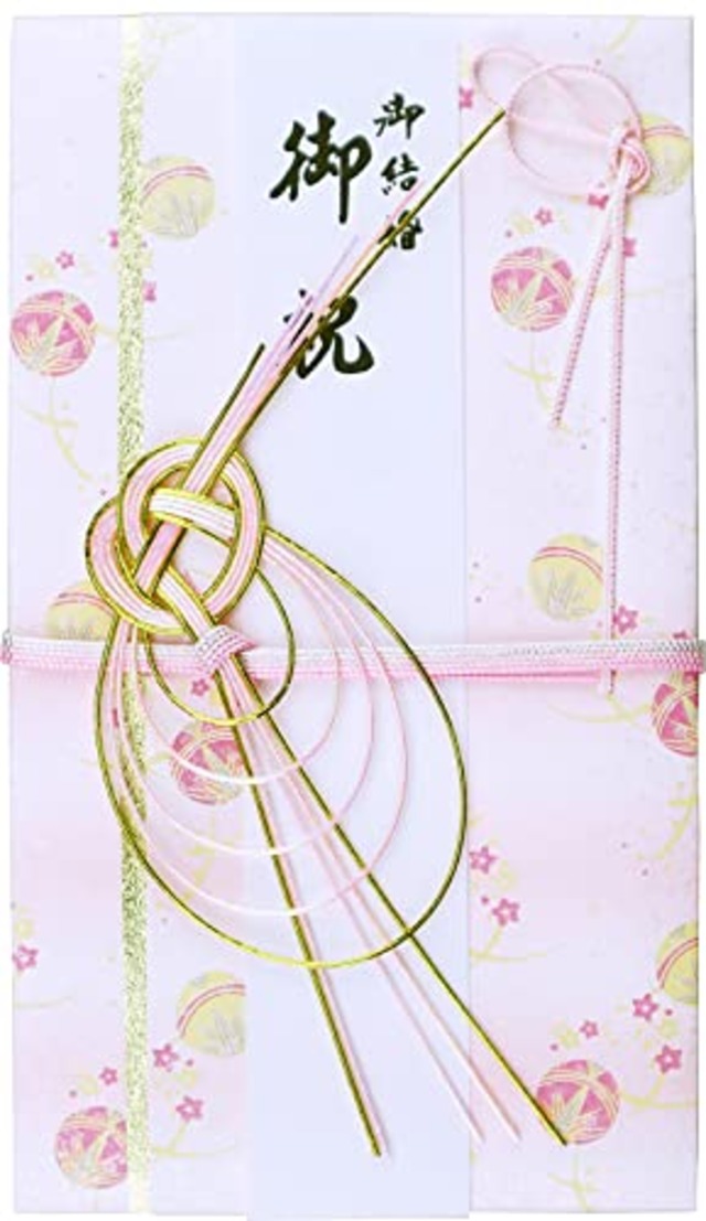 結婚御祝用金封 鞠 ピンクV094-03