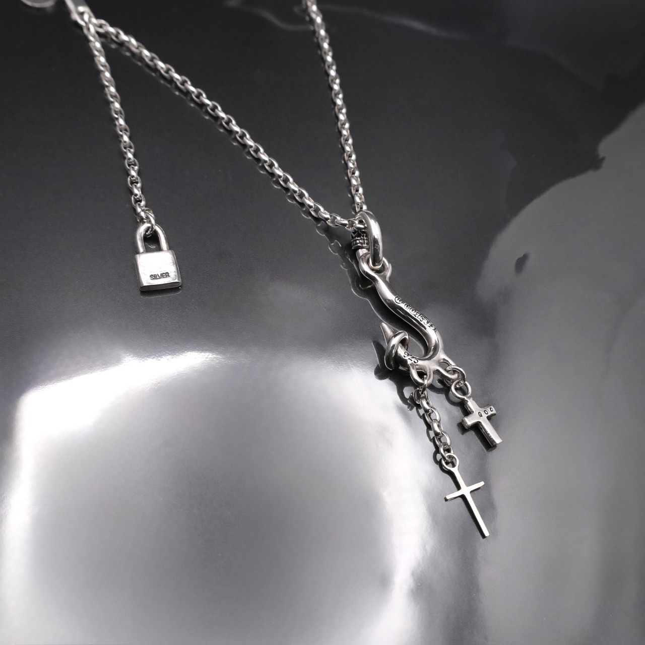CURIOSITY HOOK #1 I.D. TAG NECKLACE / キュリオシティフック #1 I.D. タグ ネックレス