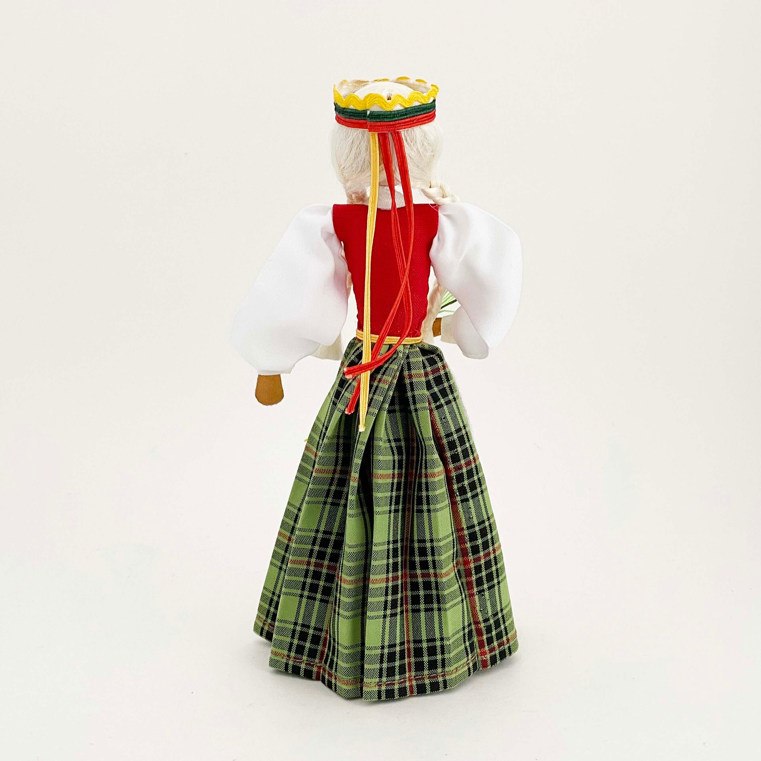リトアニアの民族人形 ANDO製ヴィンテージ(花束 大)