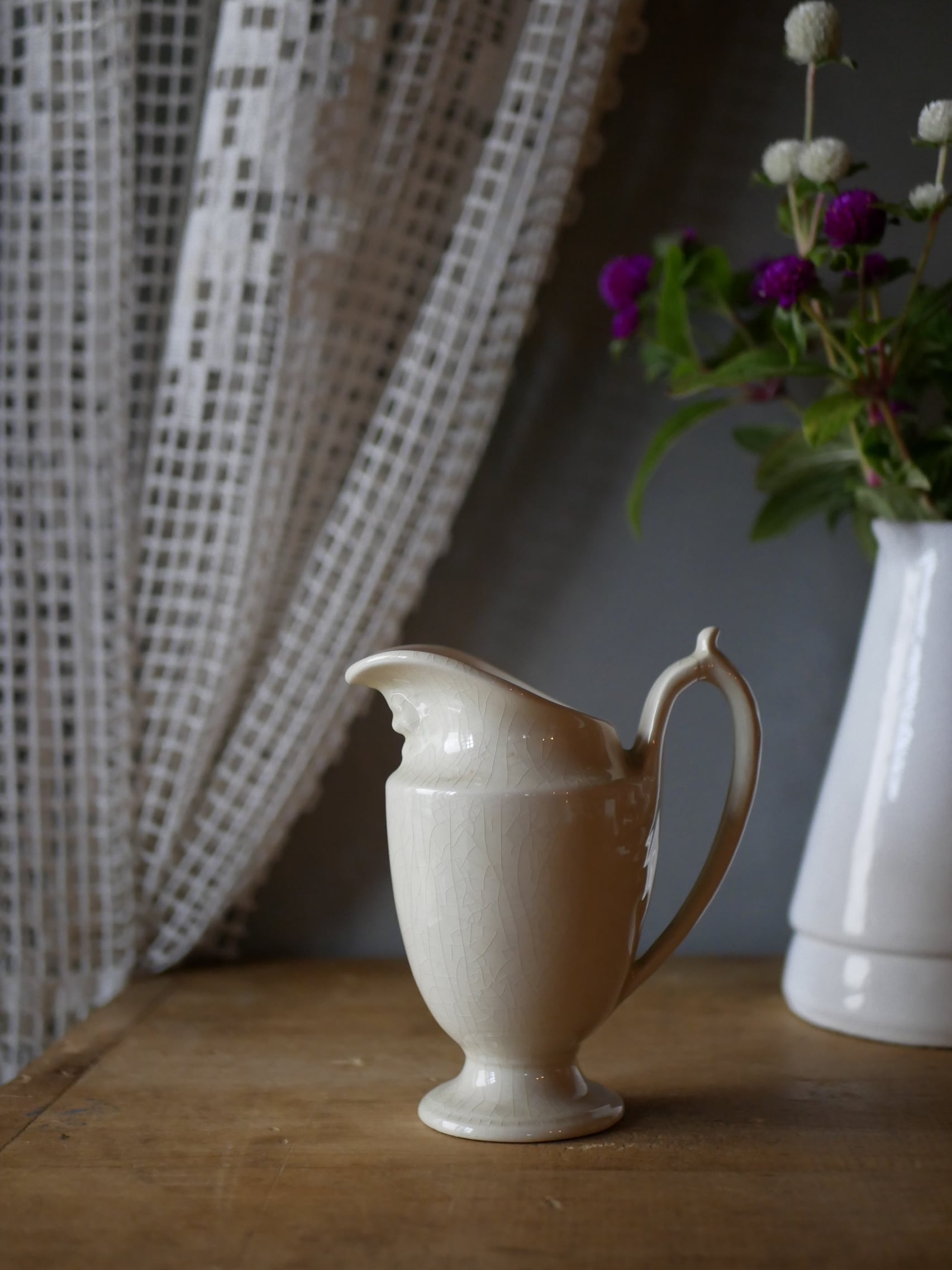 白地のピシェ フランスアンティーク ブロカントのある暮らし