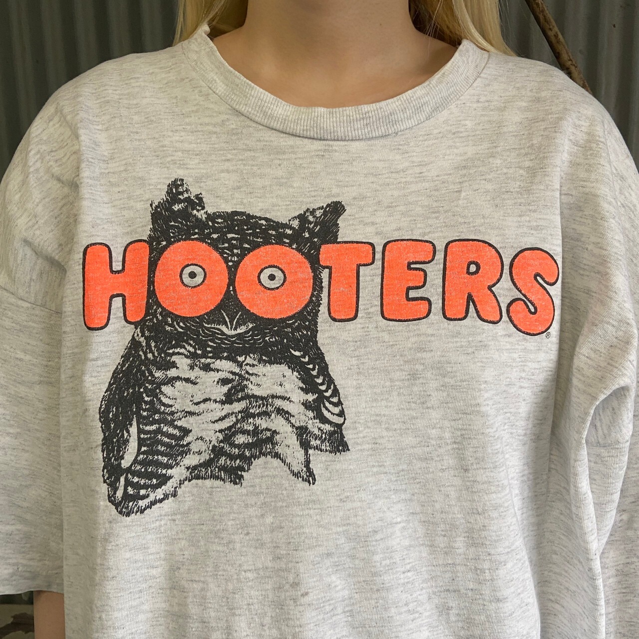 ビッグサイズ 90年代 HOOTERS フーターズ 企業ロゴ アドバタイジング 