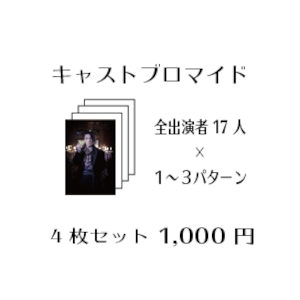 【黒の王】個人ブロマイド(4枚セット）