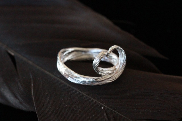 Heart Feather Ring / ハートフェザーリング