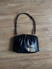 mont black leather bag-5004-9