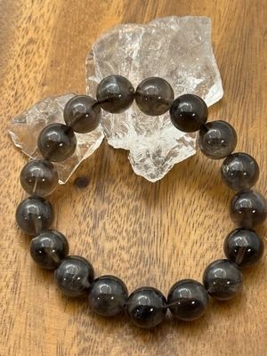 優しい色合い カフェオレスモーキークォーツ 12mm 027