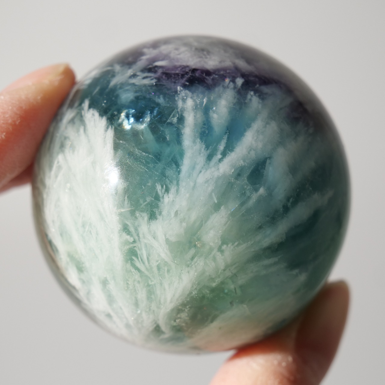 エンジェル フェザー フローライト 【φ4.7cm】/ スフィア