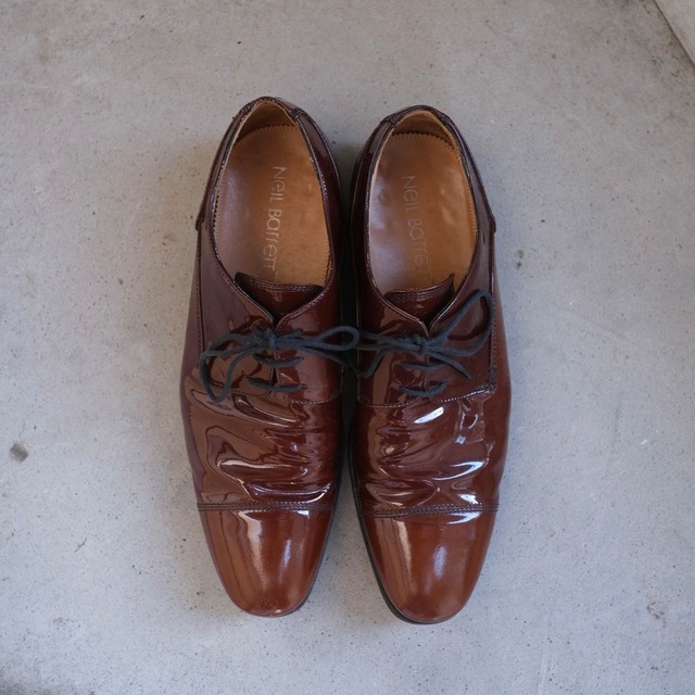 NEIL BARRETT / Patent Leather Lace-up Shoes