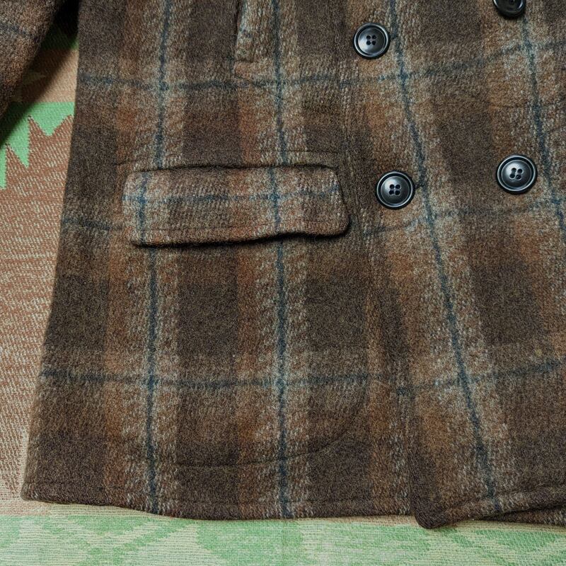 40s DOUBLE DUTY Double Breasted Wool Coat