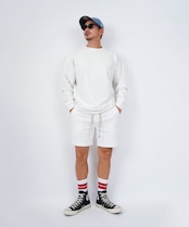 【#Re:room】VINTAGE WASHED PIGMENT SWEAT SHORTS［REP244］