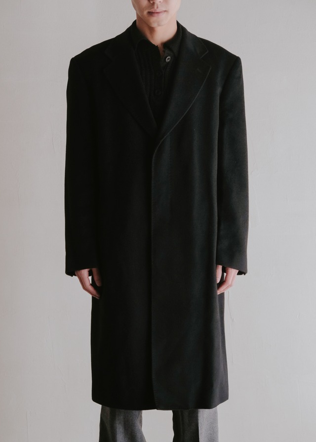 Fly front 3B cashmere chesterfield coat