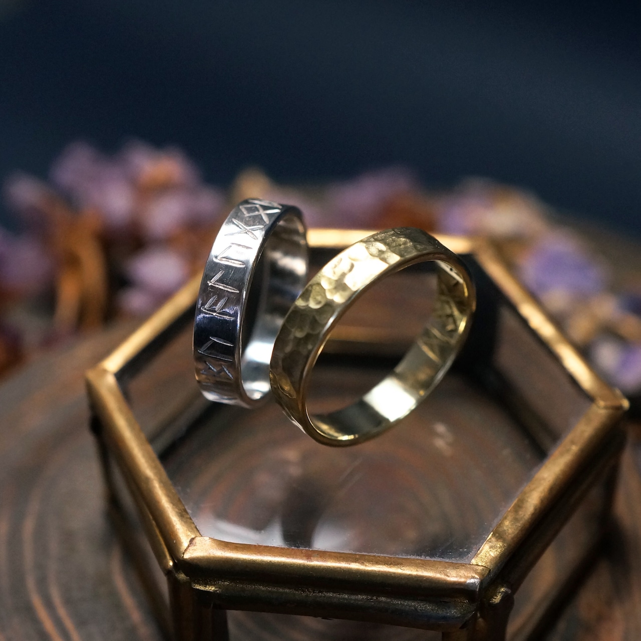 カスタムオーダーあり【Runes-R】文字を選べるルーン文字のリング