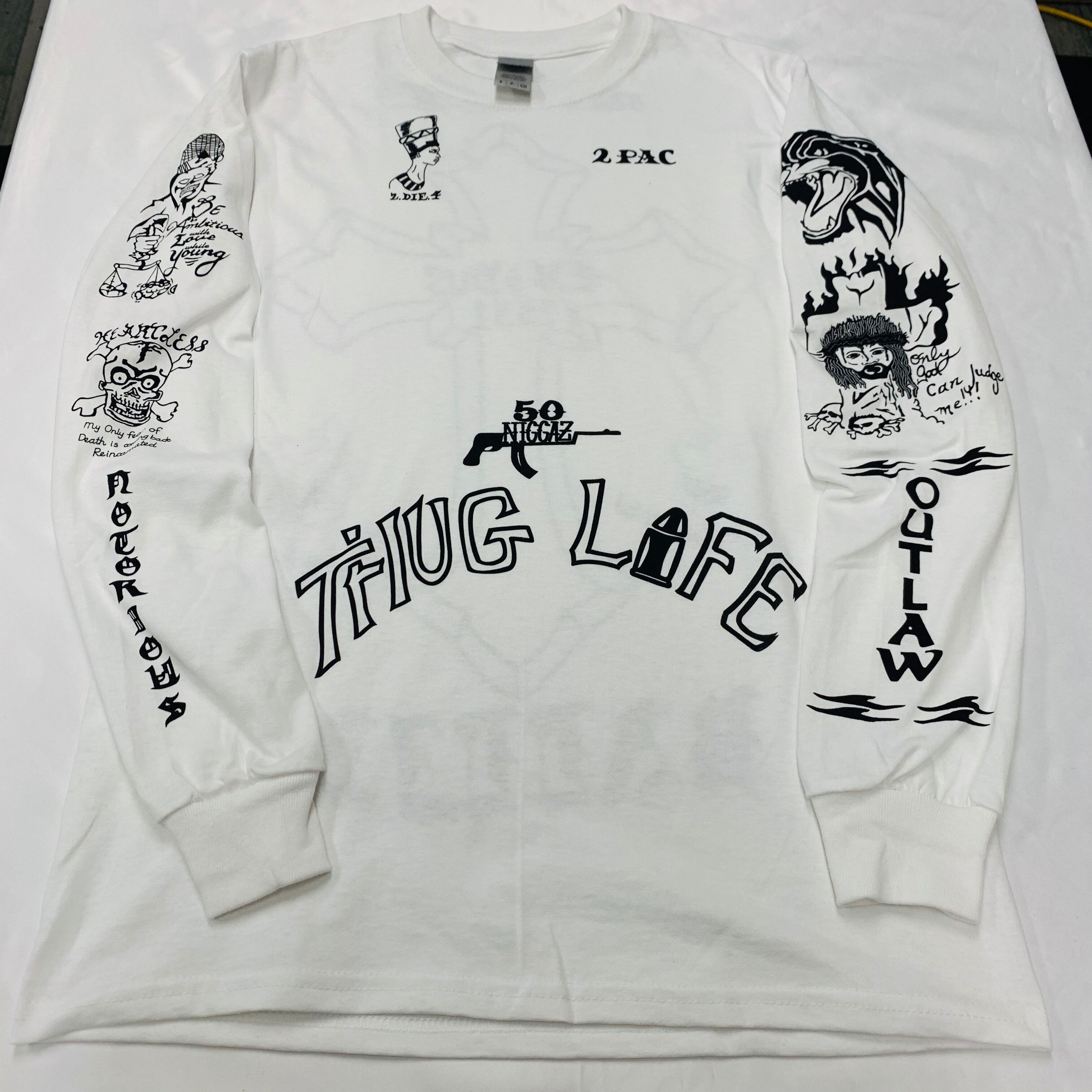 2PAC_TATOO LONGTEE(WH) | SICARIO CARTEL