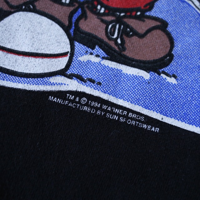 "LOONEY TUNES" Xmas dream printed over silhouette sweatshirt