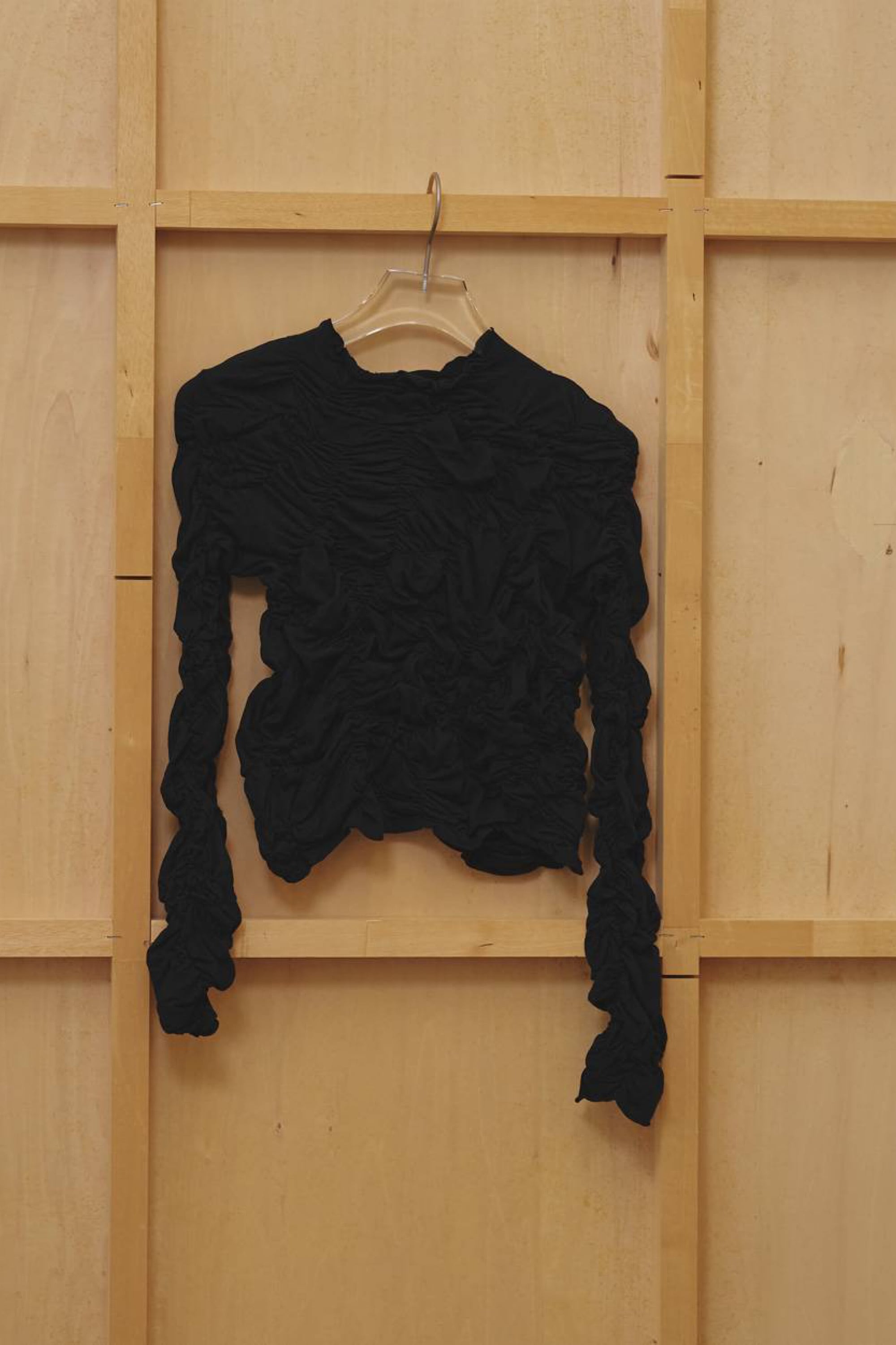TODAYFUL Shirring Long T-shirts シャーリングロングTシャツ Black