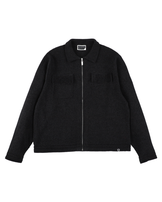 PHINGERIN【CORDY KNIT JACKET / BLACK】