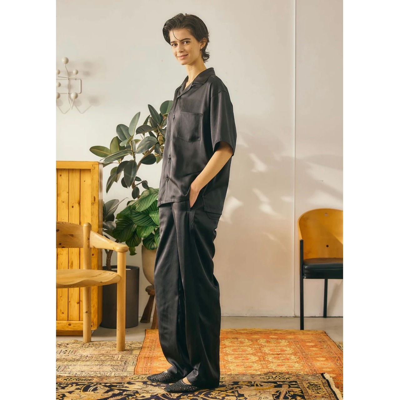 Oblada  OPEN COLLAR SHIRT