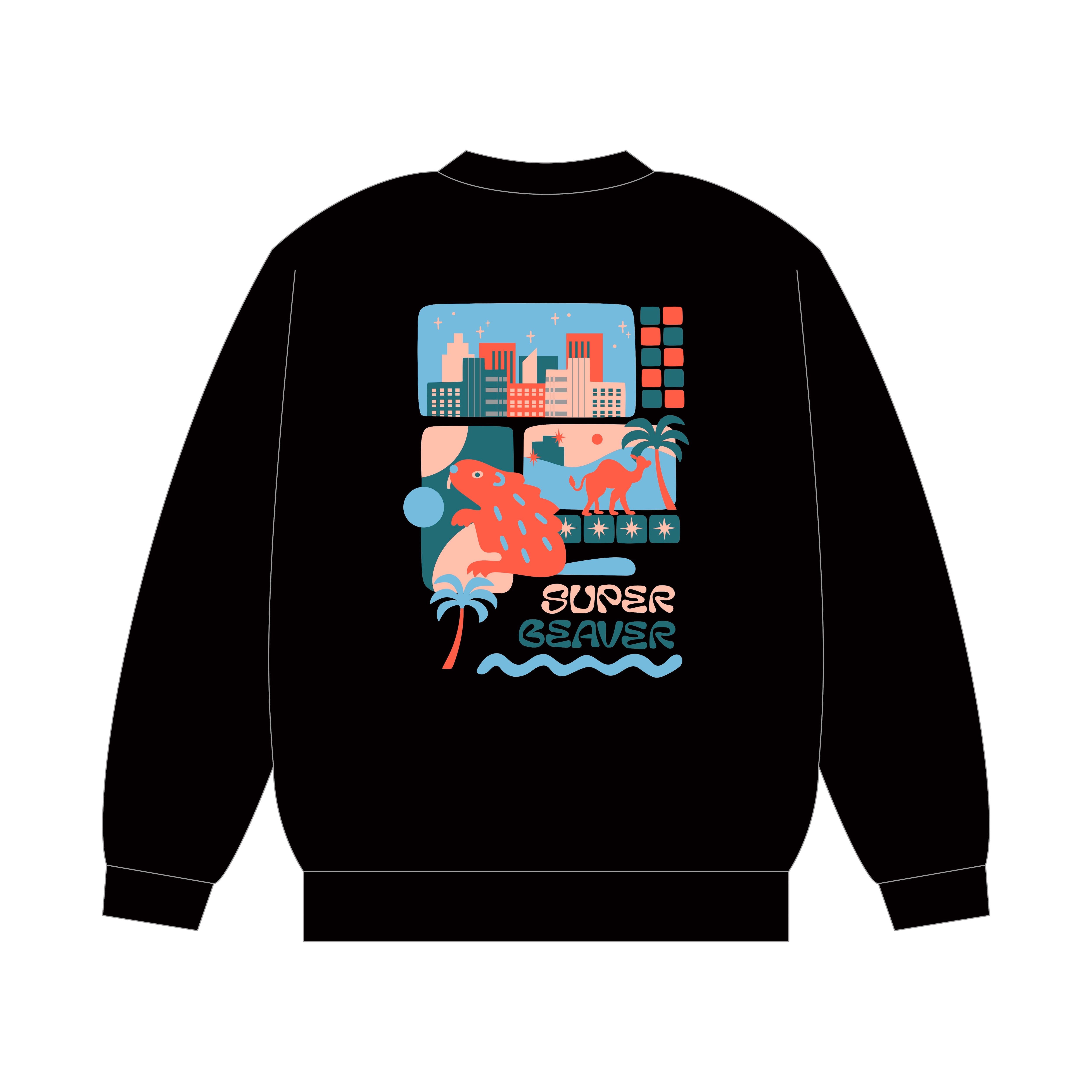 SUPER BEAVER オリジナルスウェット クリーム XLサイズ SB オリジナルスウェット | SUPER BEAVER OFFICIAL WEBSTORE