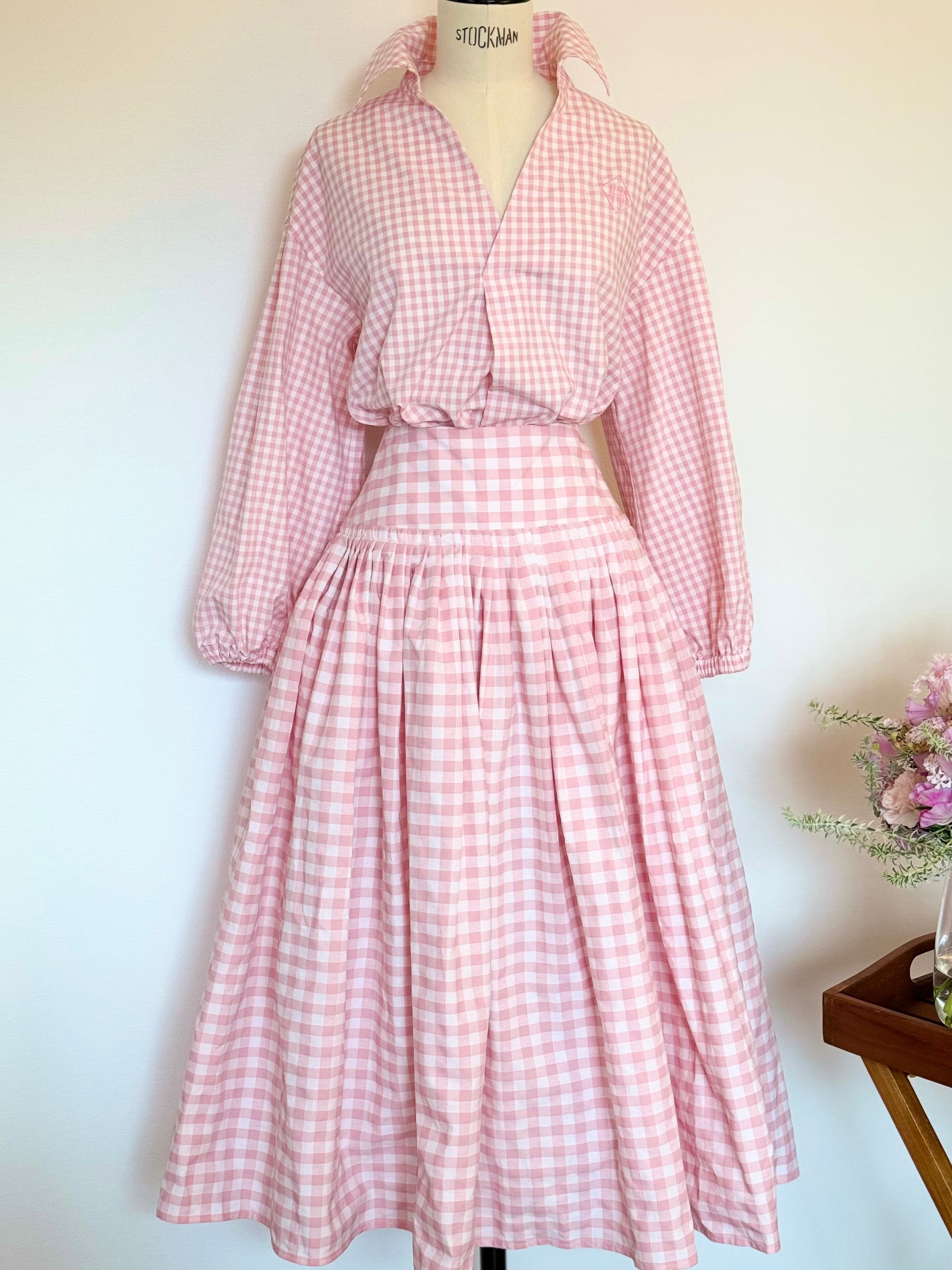 JNHearts ジェイエヌハーツ　チェックスカート 38 jnhearts ジェイエヌハーツ Check Skirt/Pink