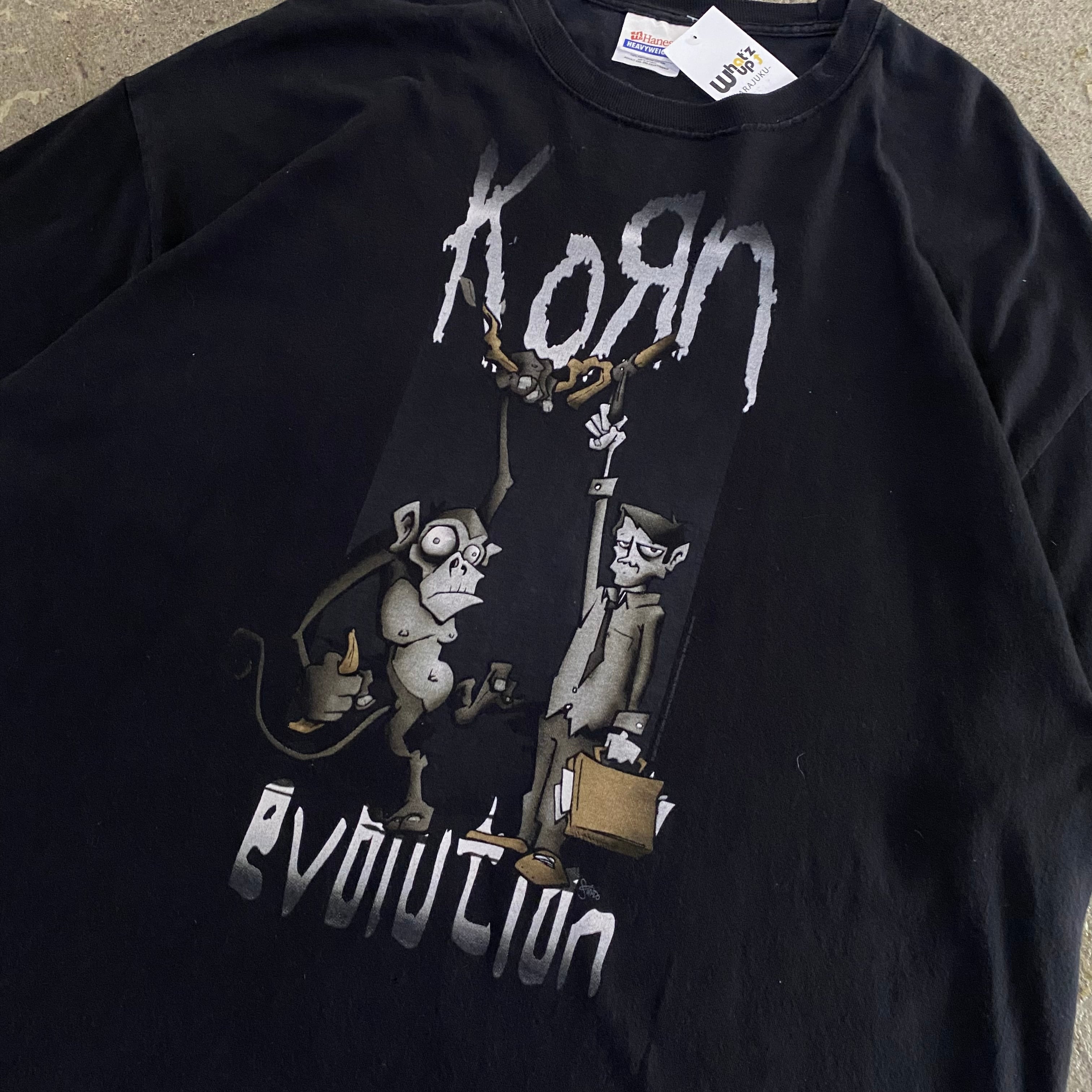 新品未使用 KORN / llic Logo 長袖Tシャツ 2XL KORN / Metallic Logo 長袖Tシャツ BLACK / WHITE