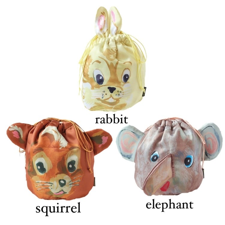 新品 ナタリーレテ 巾着 バッグ ポーチ りす リス ナタリー レテ リス