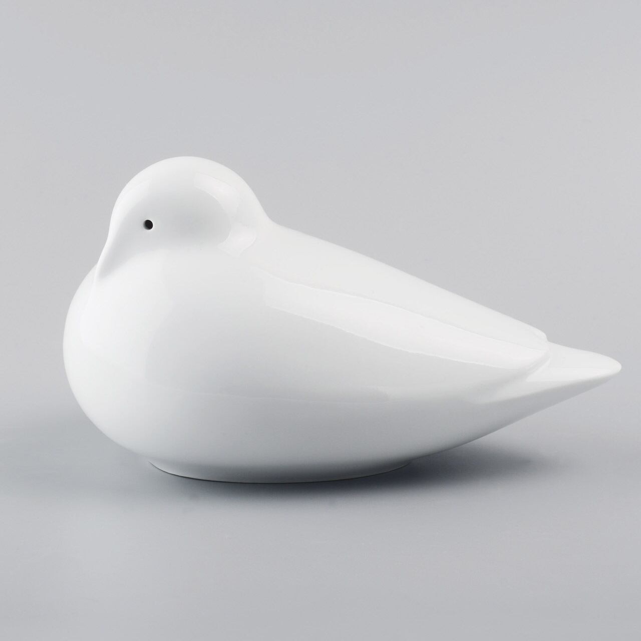 ハト　置物　鳩　陶磁器　日本製　White Dove by Andrea 現状品 ハトの容器 / Dove Ornament | KataKoto