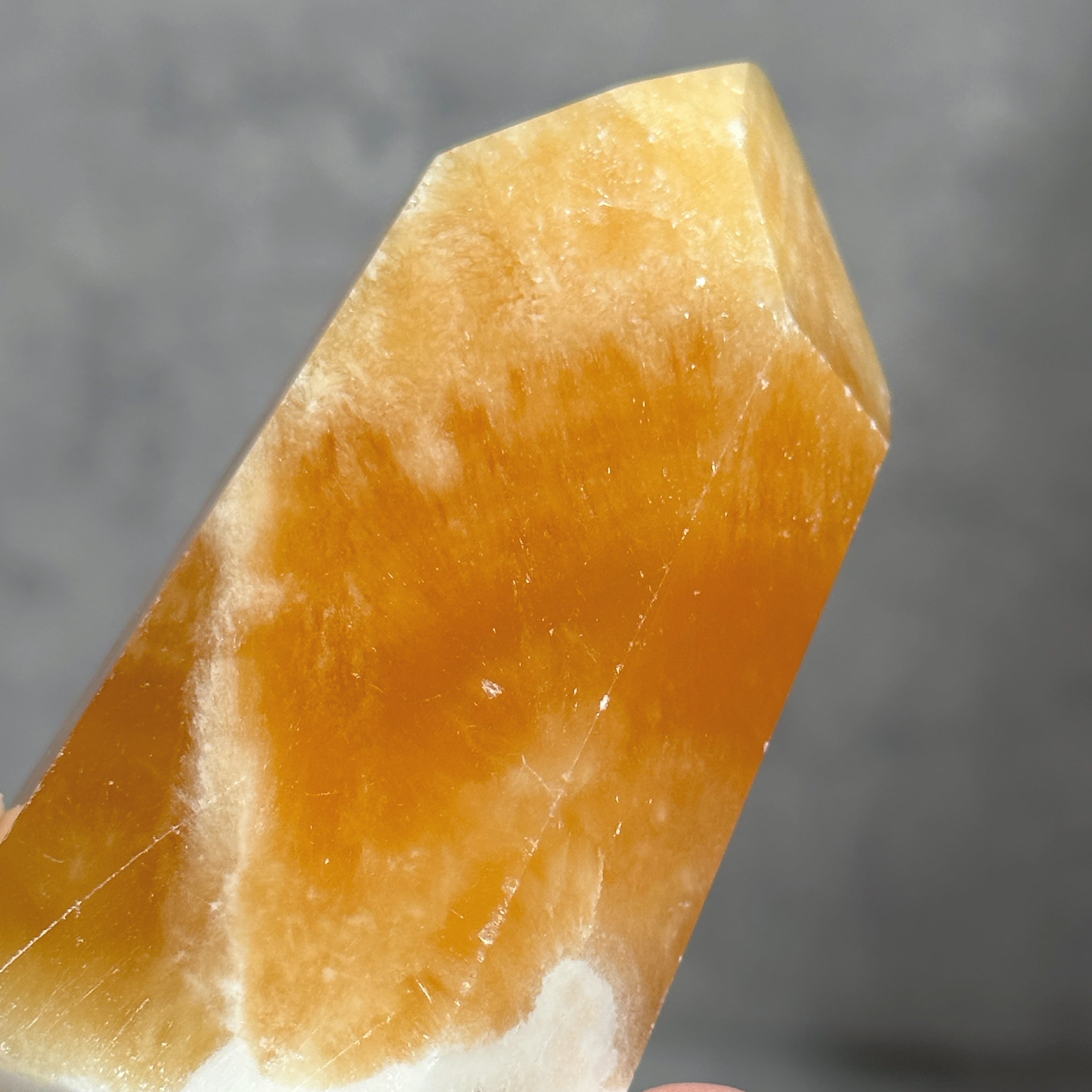 オレンジカルサイト タワー型23◇ Orange Calcite ◇天然石・鉱物