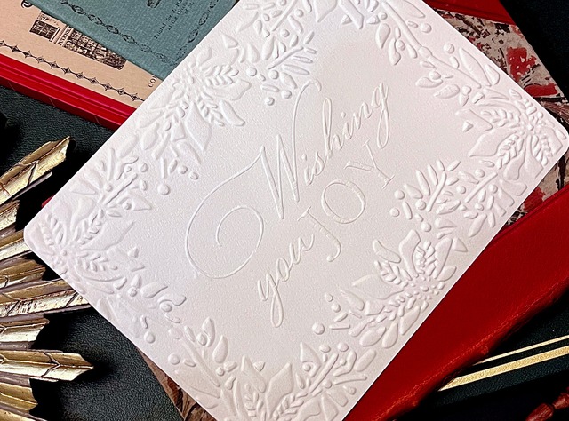 エンボスXmasカードセット