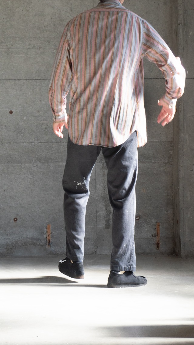 unknown 1970s Union Stamp multi stripe shirt