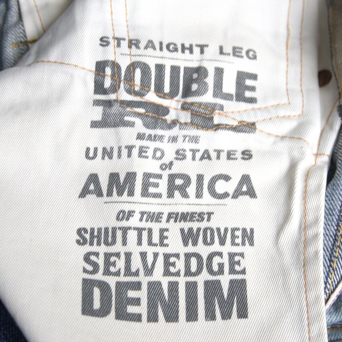 美品】RRL【STRAIGHT-LEG JEANS】【アメリカ製】32×32 ストレートレグ