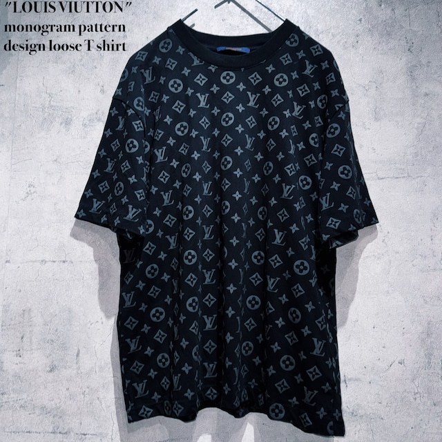 "LOUIS VIUTTON"monogram pattern design loose T shirt