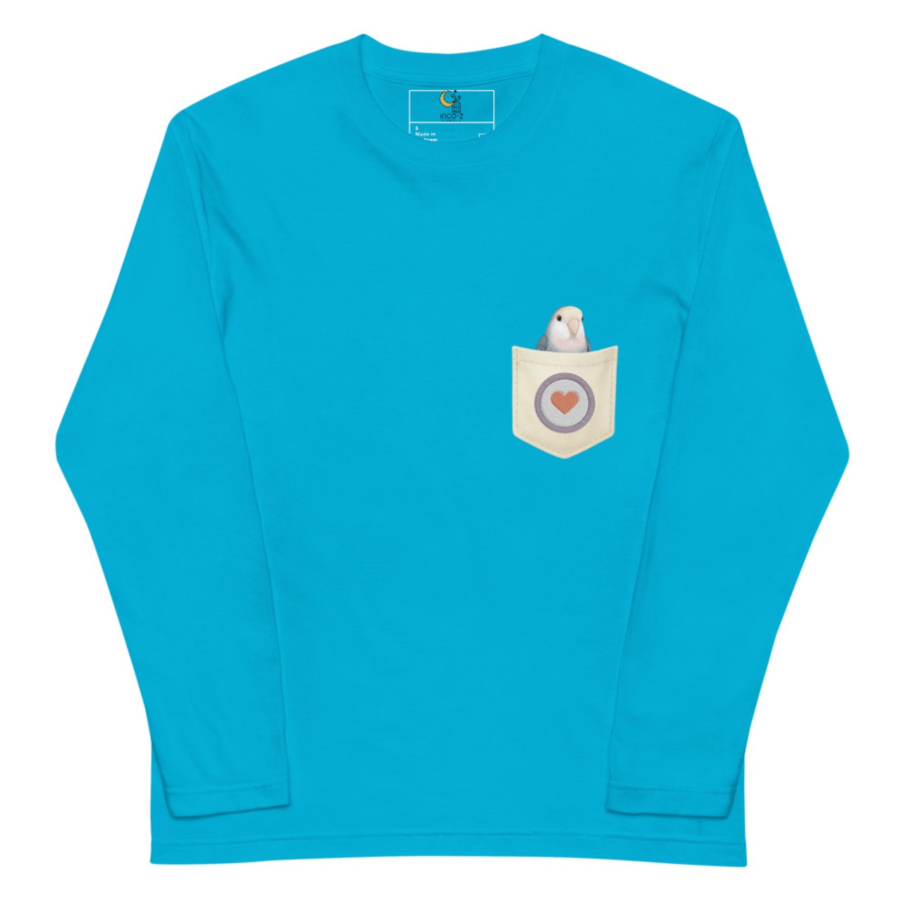 inco-z | 長袖Tシャツ コザクラ_WFmauve pocket design In00036