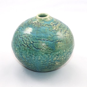 青織部 小壺　　Blue Oribe Small Vase
