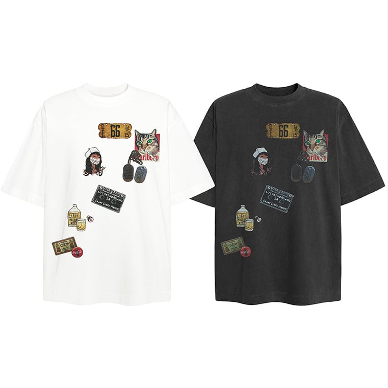 VINTAGE ストリート パンクヘッドTシャツ T2091 | wshot