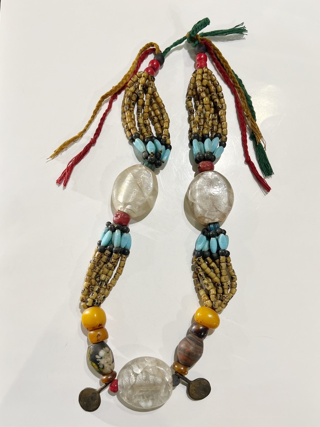 Vintage NAGA glass × stone Necklace