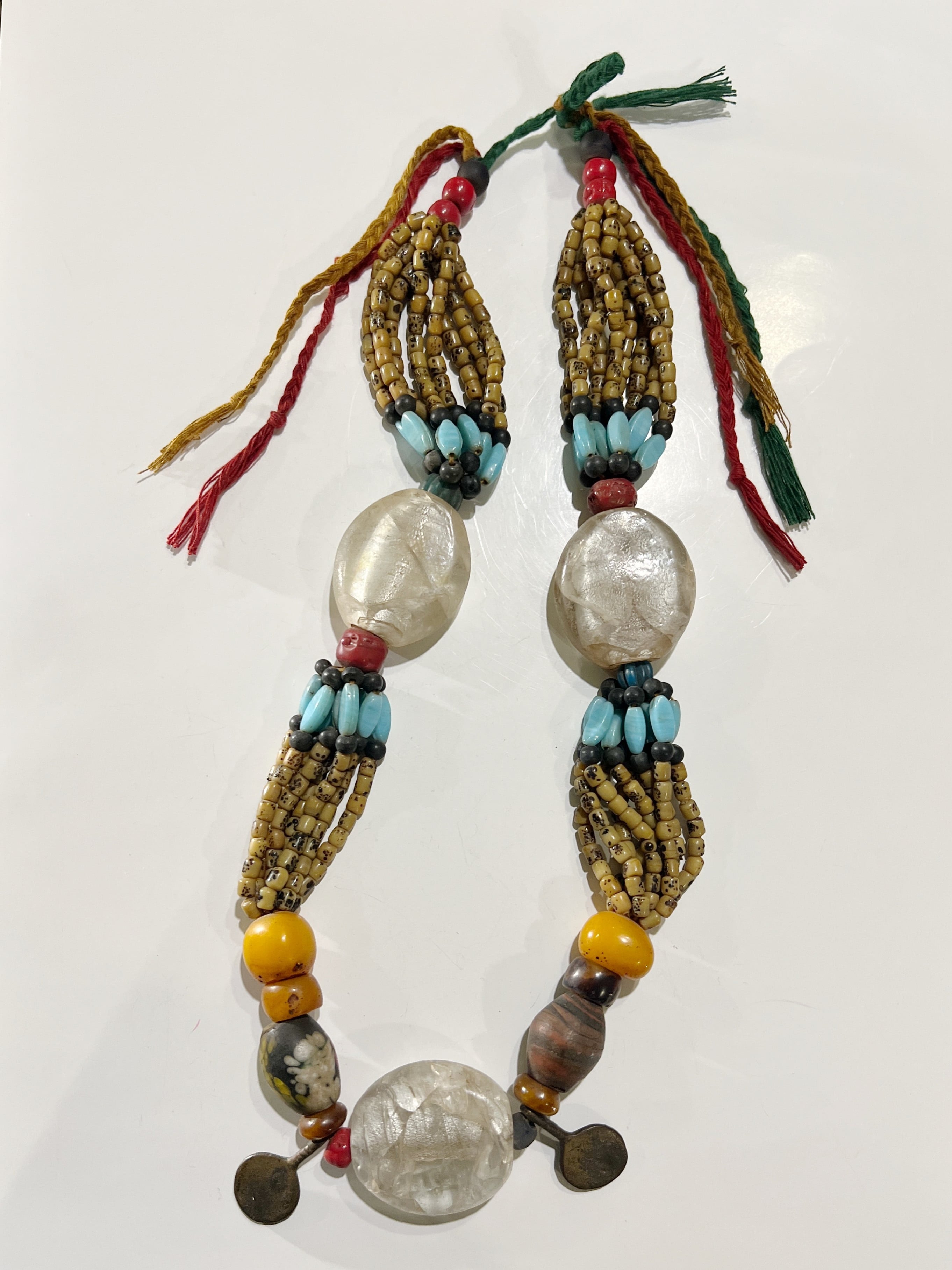 Vintage NAGA glass × stone Necklace