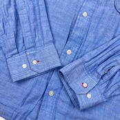 CHAPS チャップス 長袖シャツ LL/ブルー メンズ カイタックファミリー