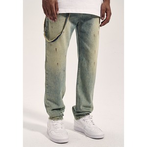 【DRIP0537】D/B Splash Ink Wash Sling Denim