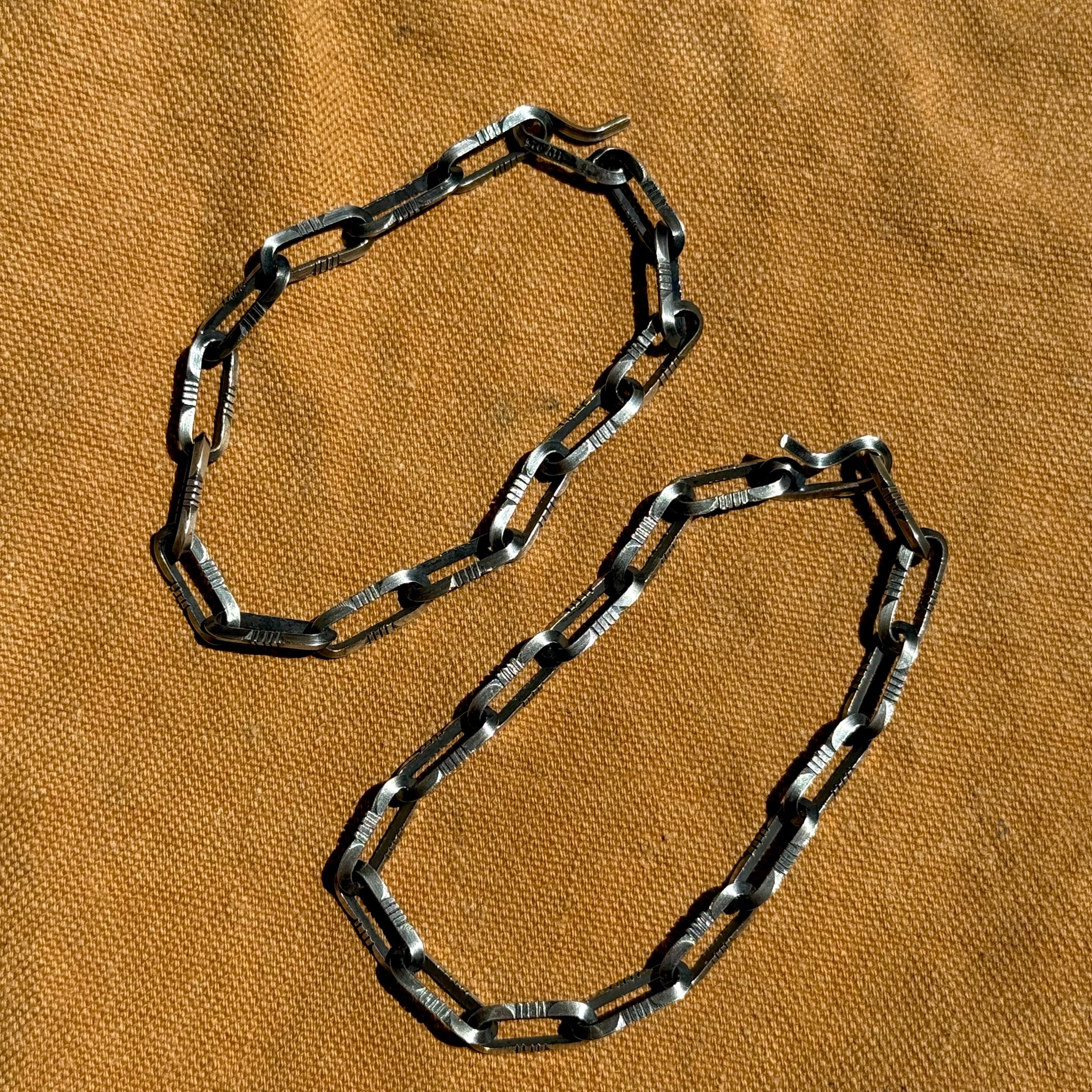 Navajo Chain Bracelet （Triangle Wire Sawed） Size M ナバホ