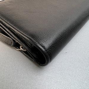 CHANEL シャネル ココマーク  カーフスキン 長財布 ブラック A-12178