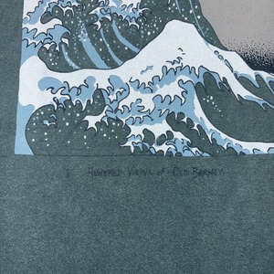 “葛飾北斎” parody tee “one hundred views of OLD BARNEY”