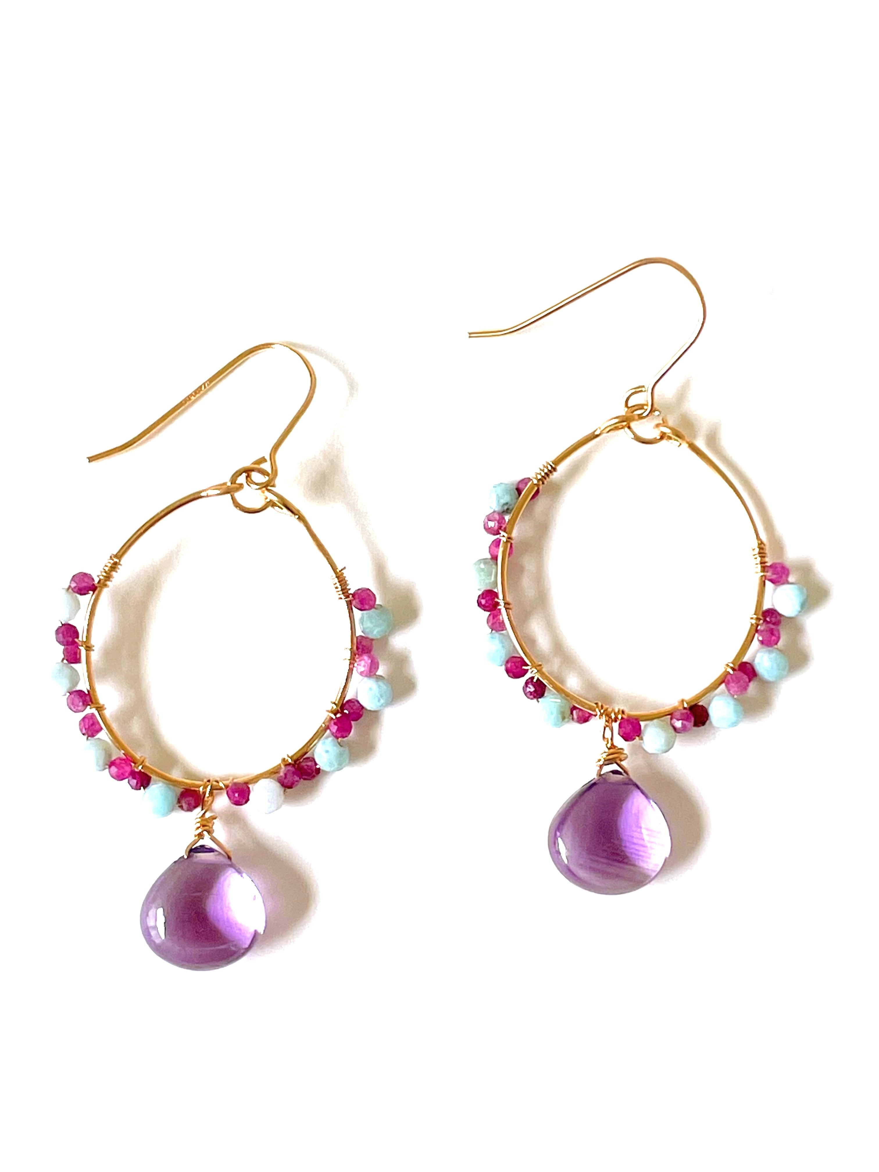 Sea Sand シーサンド ラリマー＆ルビー＆アメジスト | Lino