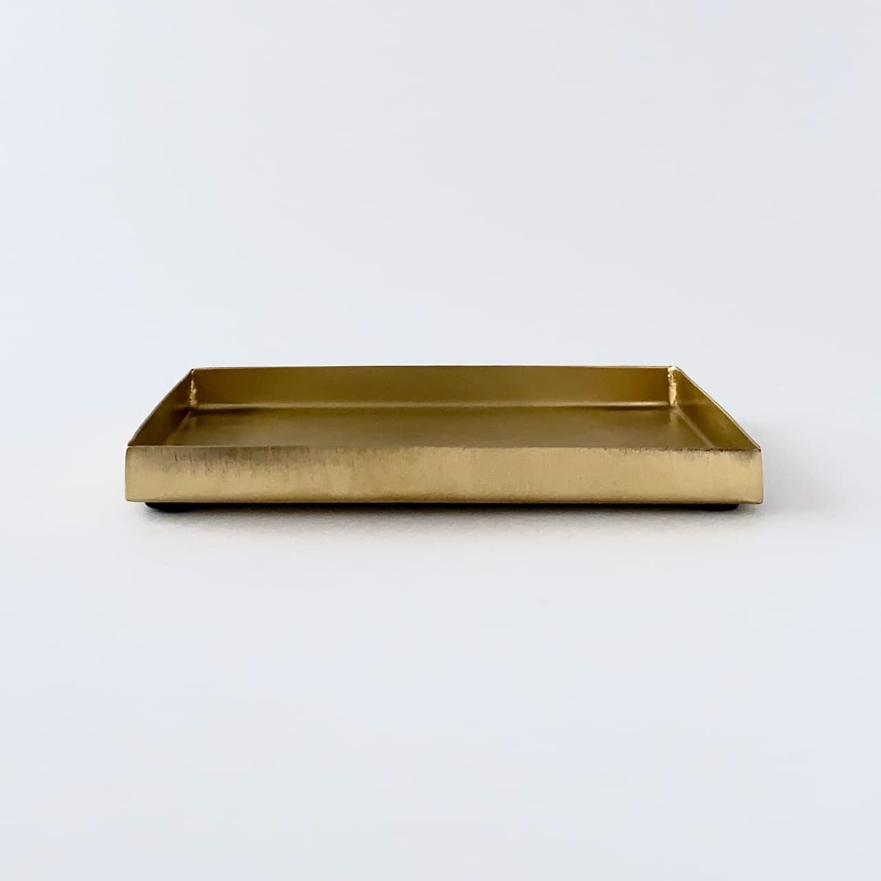 古びた真鍮のトレイ 真鍮のトレイ 長方形 ブラストレイレクタングル / Brass