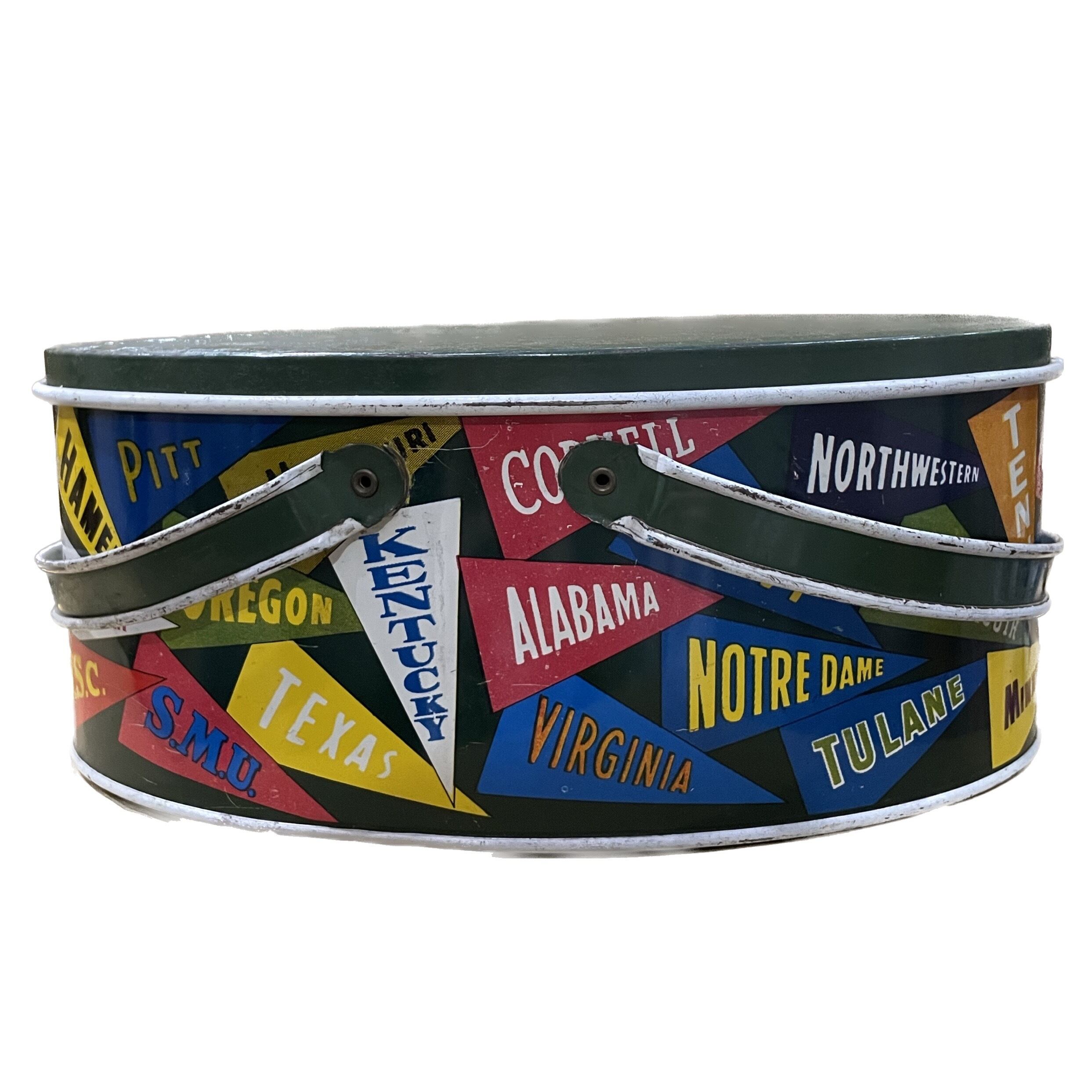 COLLEGE PENNANT METAL LUNCH BOX