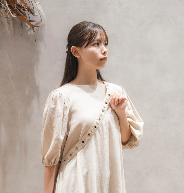 【長さ調整可能！】インド刺繍リボン ショルダー(A71-10)④