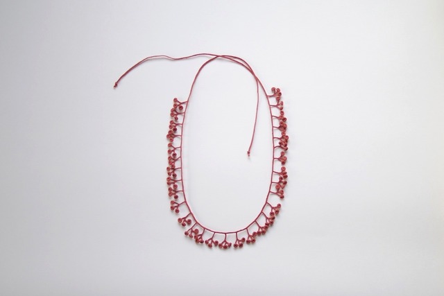 necklace No.01 / red / line