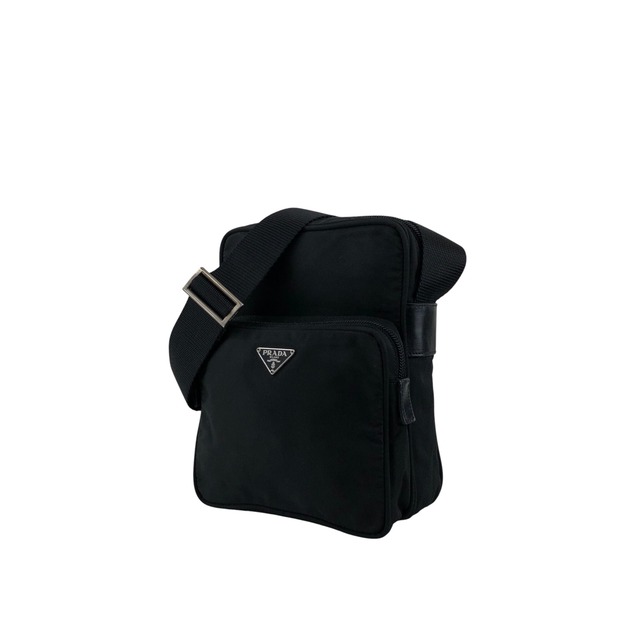 PRADA プラダ ショルダーバッグ ブラック トライアングルロゴ ナイロン vintage ヴィンテージ オールド cxvnfs